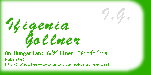 ifigenia gollner business card